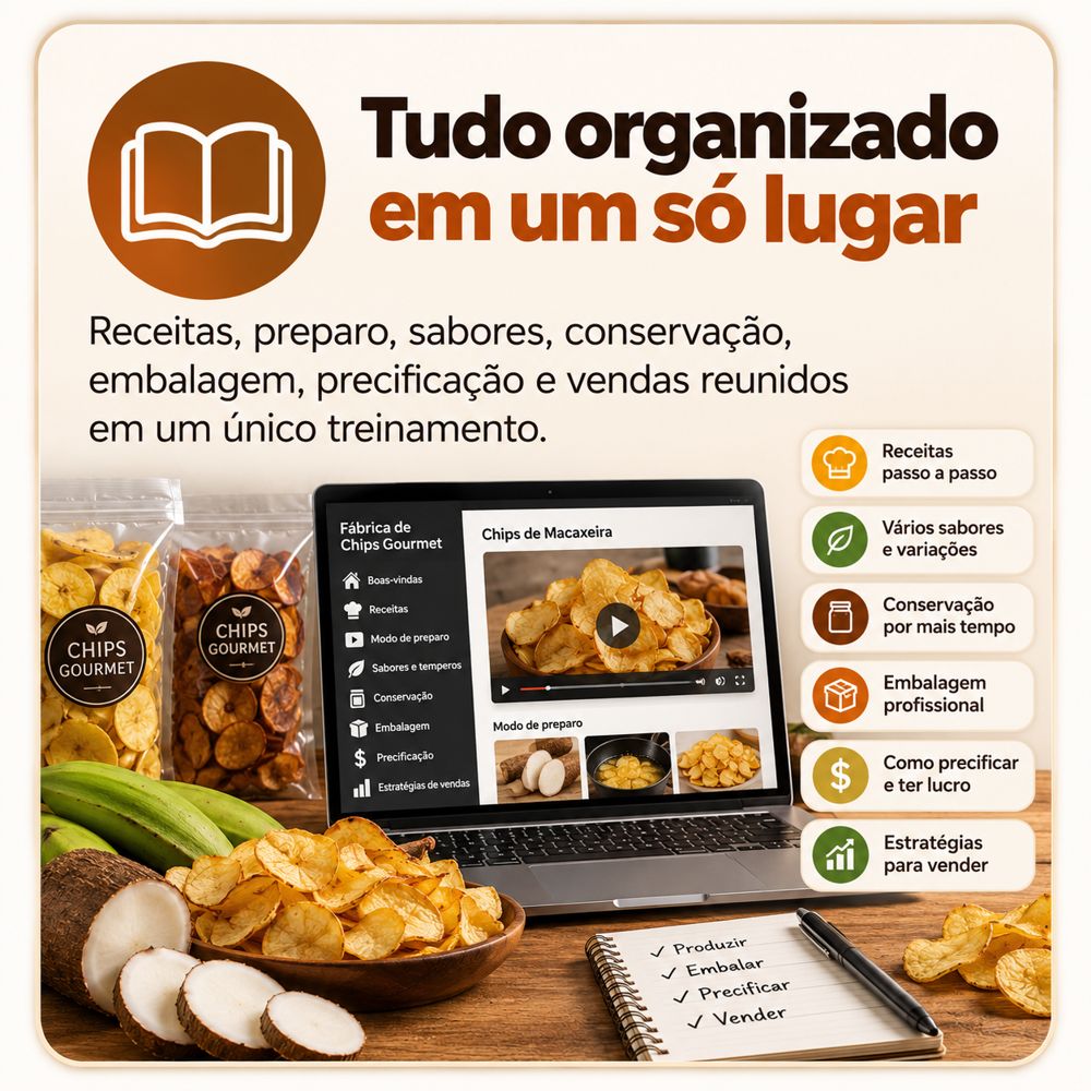 Tudo organizado em um só lugar